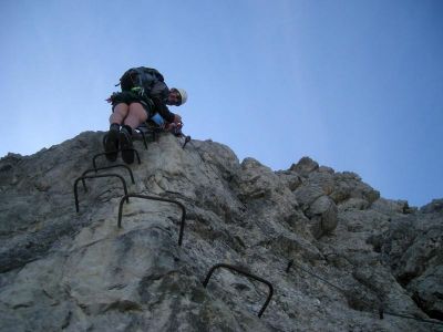 005-Kleiner Ueberhang am Noerdlichen Schafalpenkopf